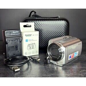 Sony Handycam DCR-SR68 80GB Camcorder Video Camera Bundle w/ Charger + New Batt